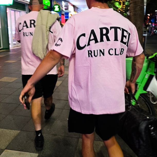 Run Club Street Mileage - Pastel Pink
