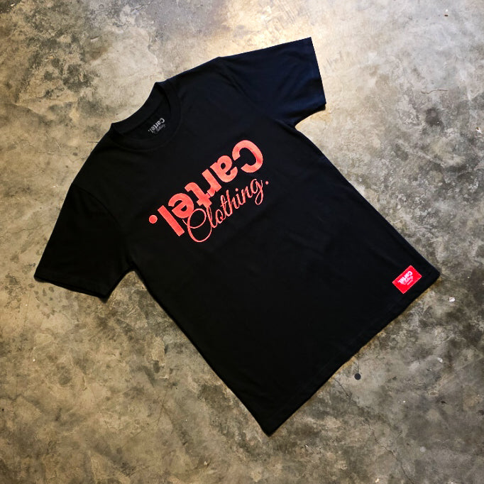 Classic Tee Black  - Burnt Orange