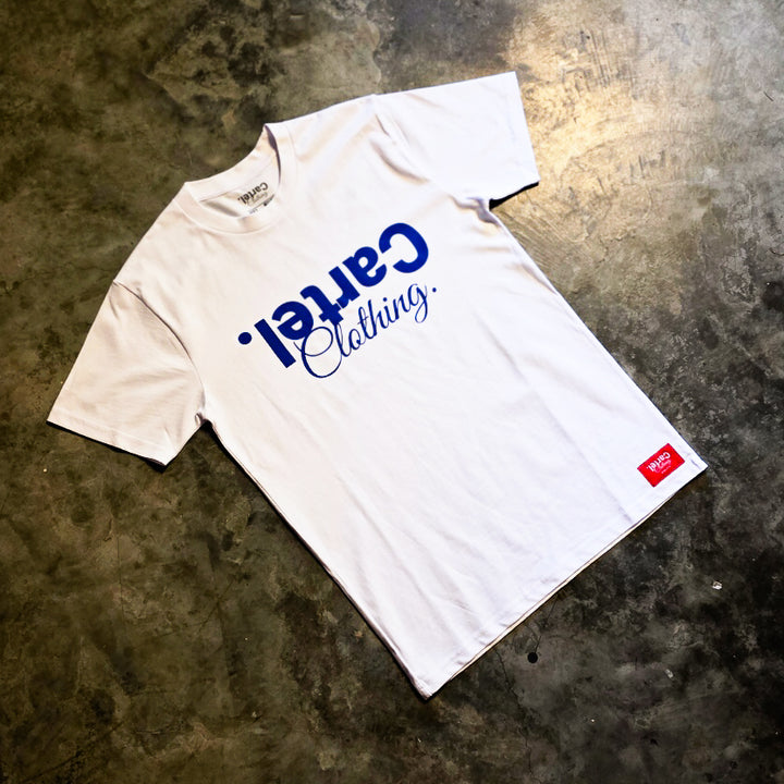 Classic Tee White - Royal Blue