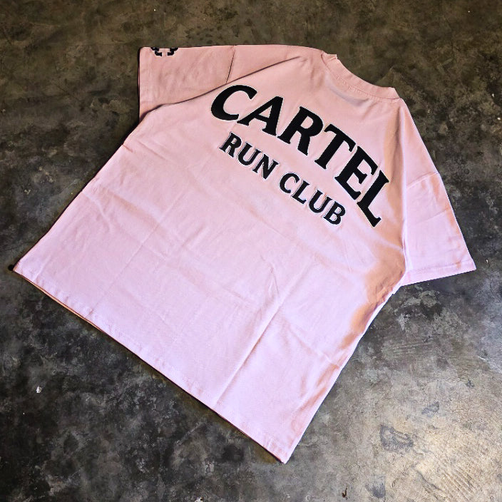 Run Club Street Mileage - Pastel Pink