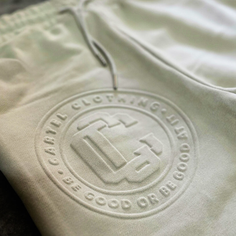 Monogram Embossed Trackpants - Stone