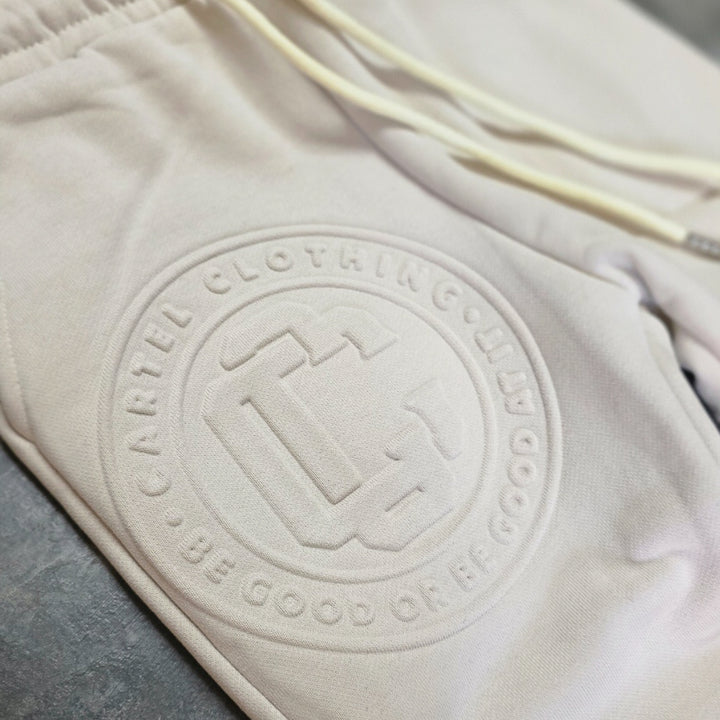 Monogram Embossed Track Pants Kids - Stone